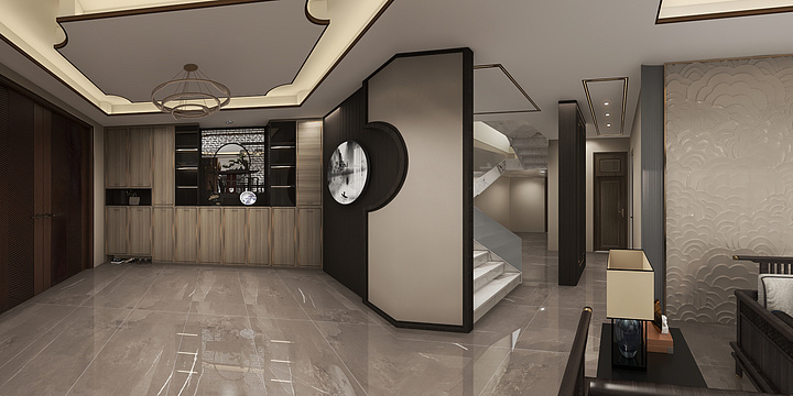 金牌厨柜衣柜全屋定制-兴安街周总自建别墅--装修设计方案