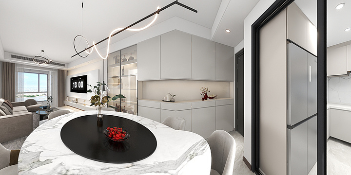 草莓吐司-保利紫云5-1403-装修设计方案