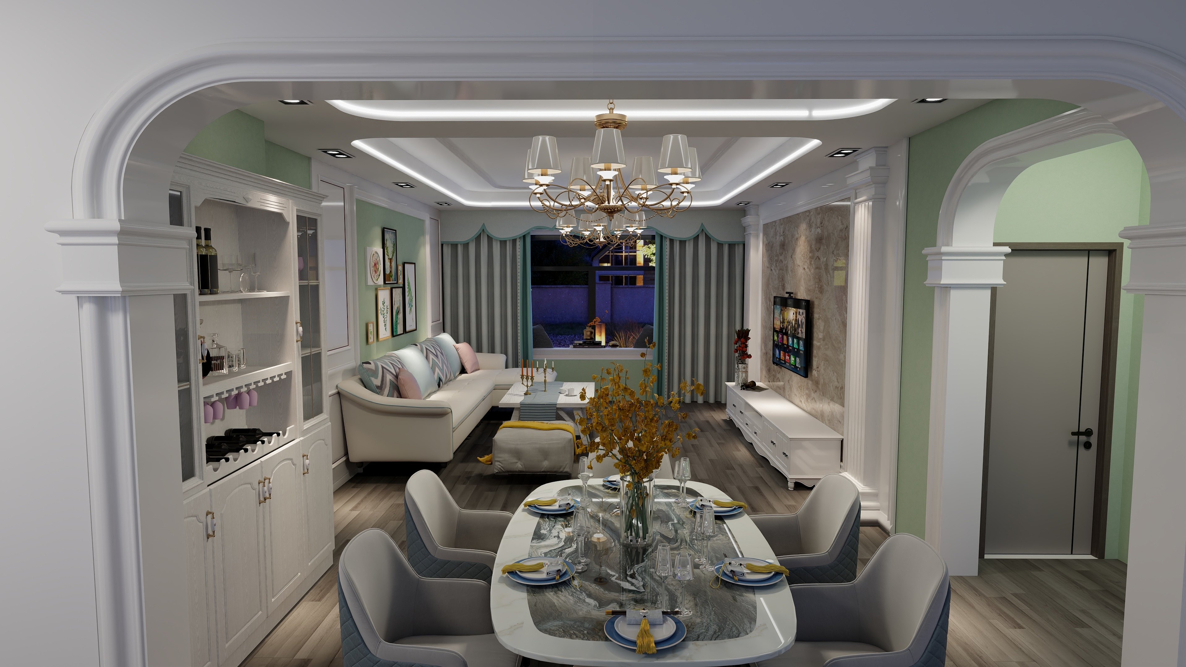 阿地力设计师-翡丽郡府-装修设计方案