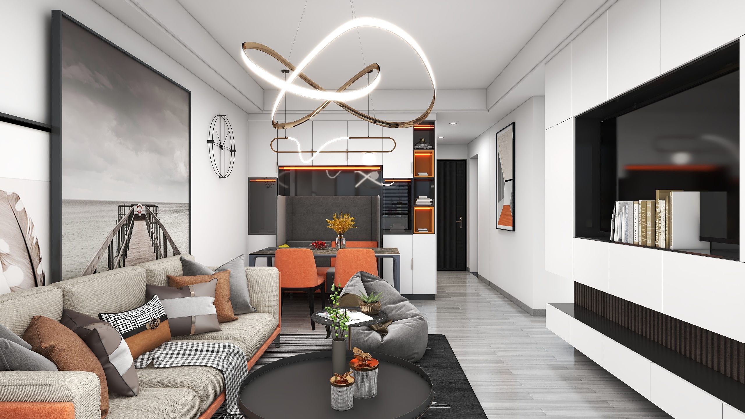 徐哲炜-89㎡+现代风格+龙湖小区-装修设计方案