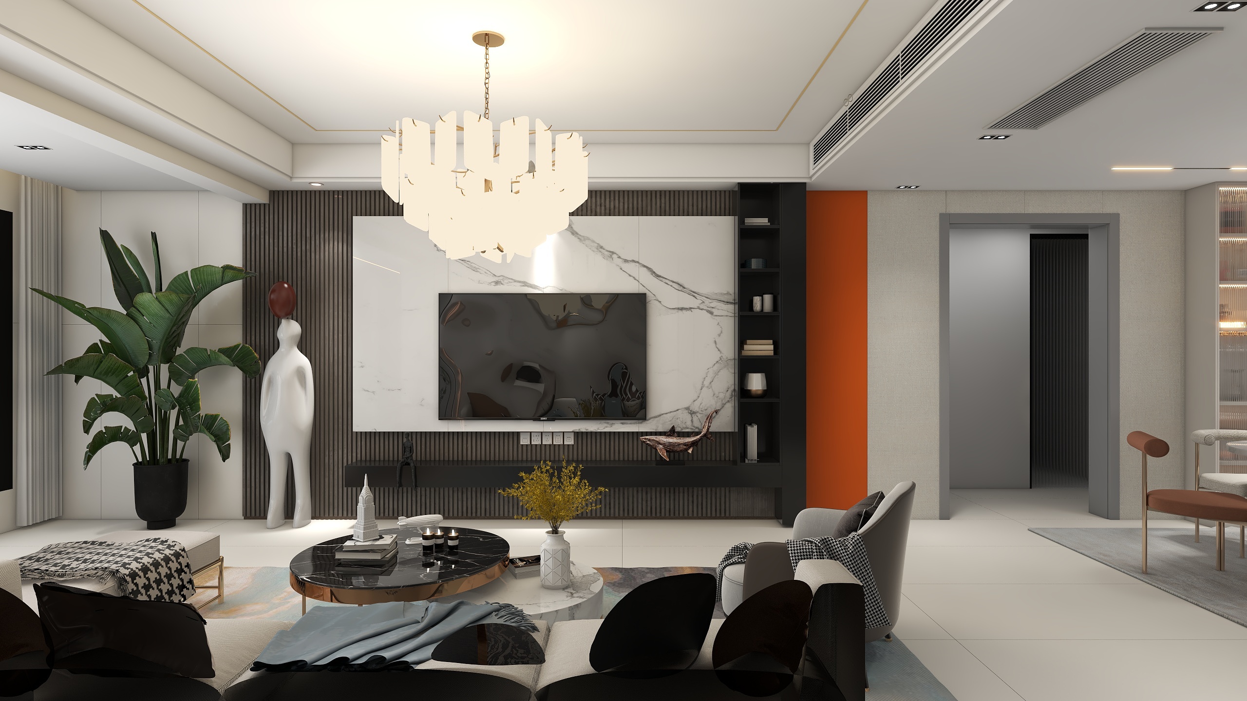 致韵设计-绿城柳岸晓风135轻奢-装修设计方案