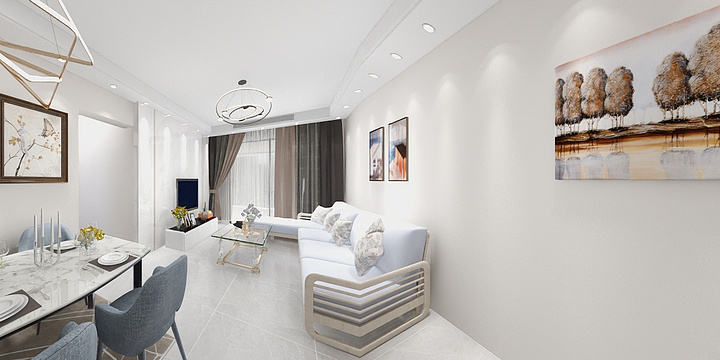 冬天里的阳光mm-深圳伴山润城95平方-装修设计方案