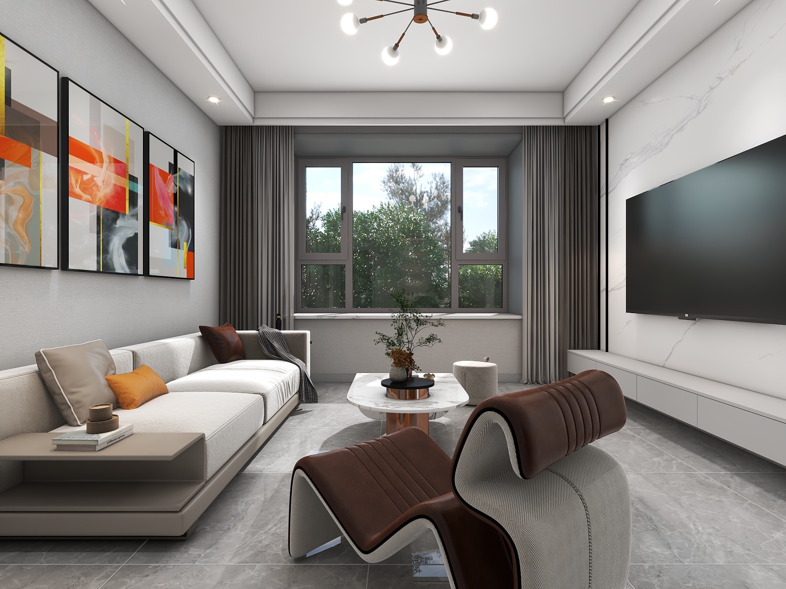 设计师赵定宇-绿城景苑-轻奢风-装修设计方案