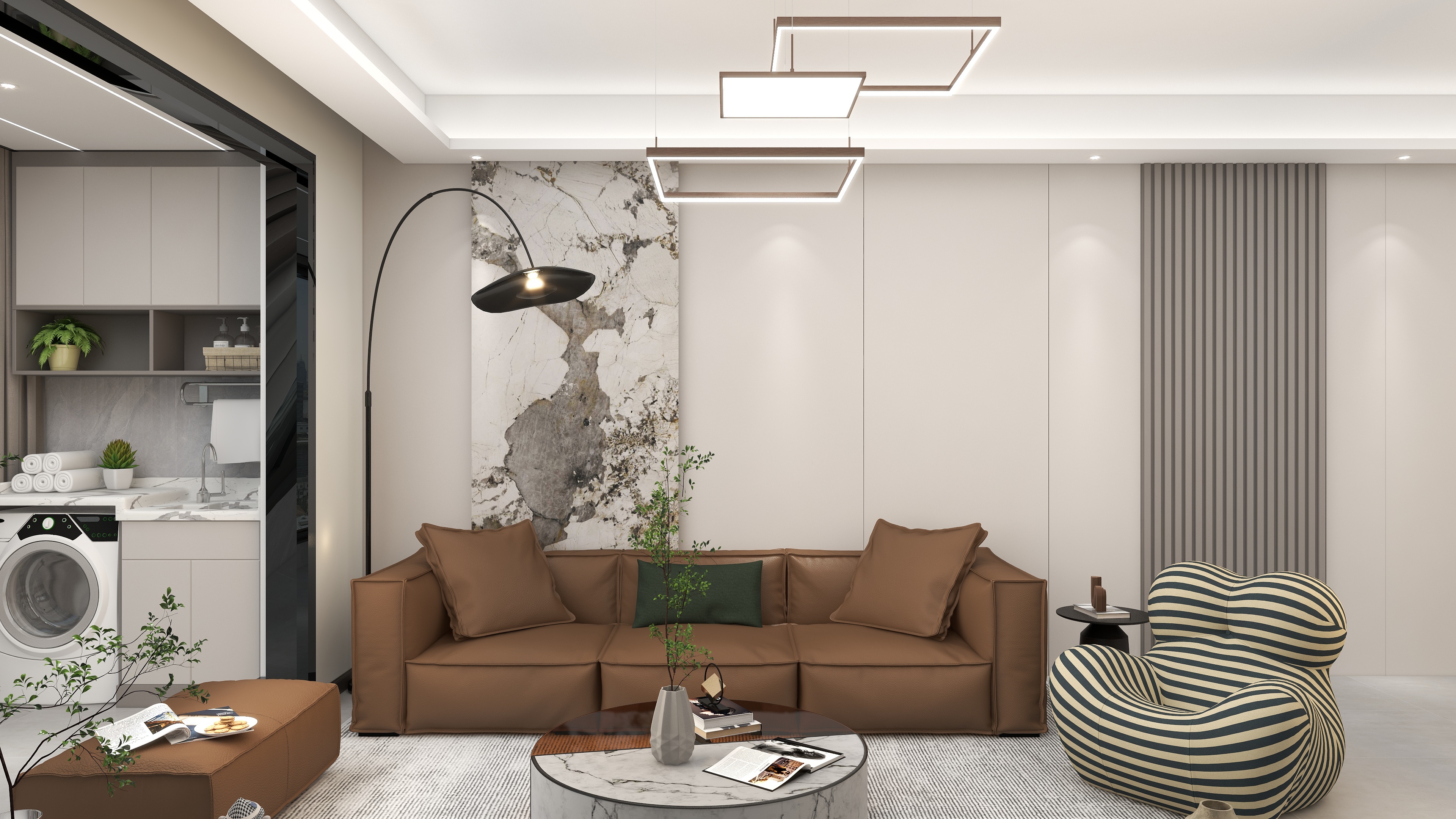 全案设计-Rose-如皋紫云集92㎡3室-装修设计方案