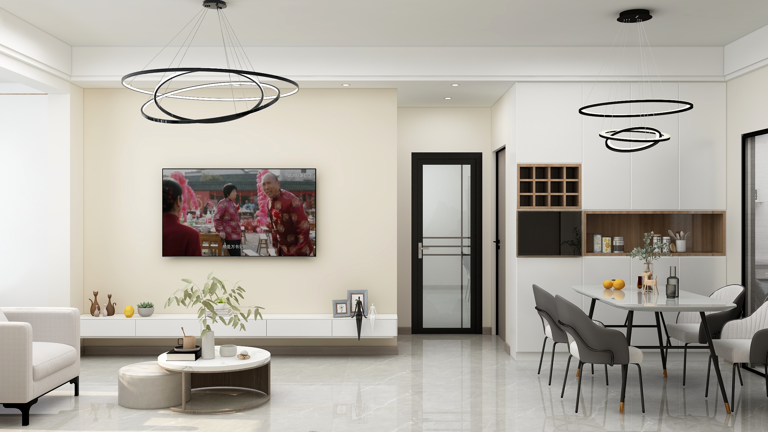 设计师小亻可-远达C区A1现代简约奶油风99平-装修设计方案