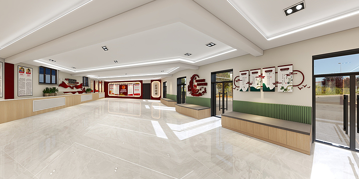 苍穹-黄-人民代表展厅-装修设计方案