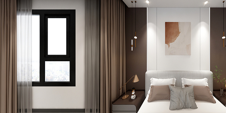 小庞庞喃-滨江一号1.2楼效果图-装修设计方案