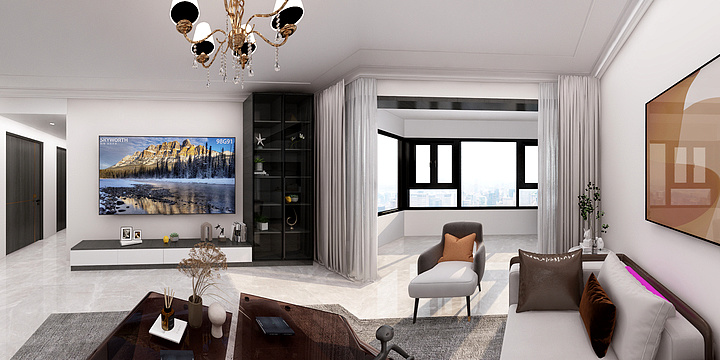 邢小哈-恒大现代简约1999-装修设计方案