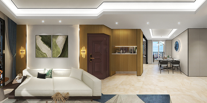 拂云Skjc-金为领地悦城F-105四室两厅两卫-装修设计方案