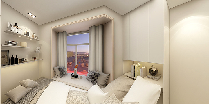 Jennykk-住宅-法式两房丹美女雅居-装修设计方案