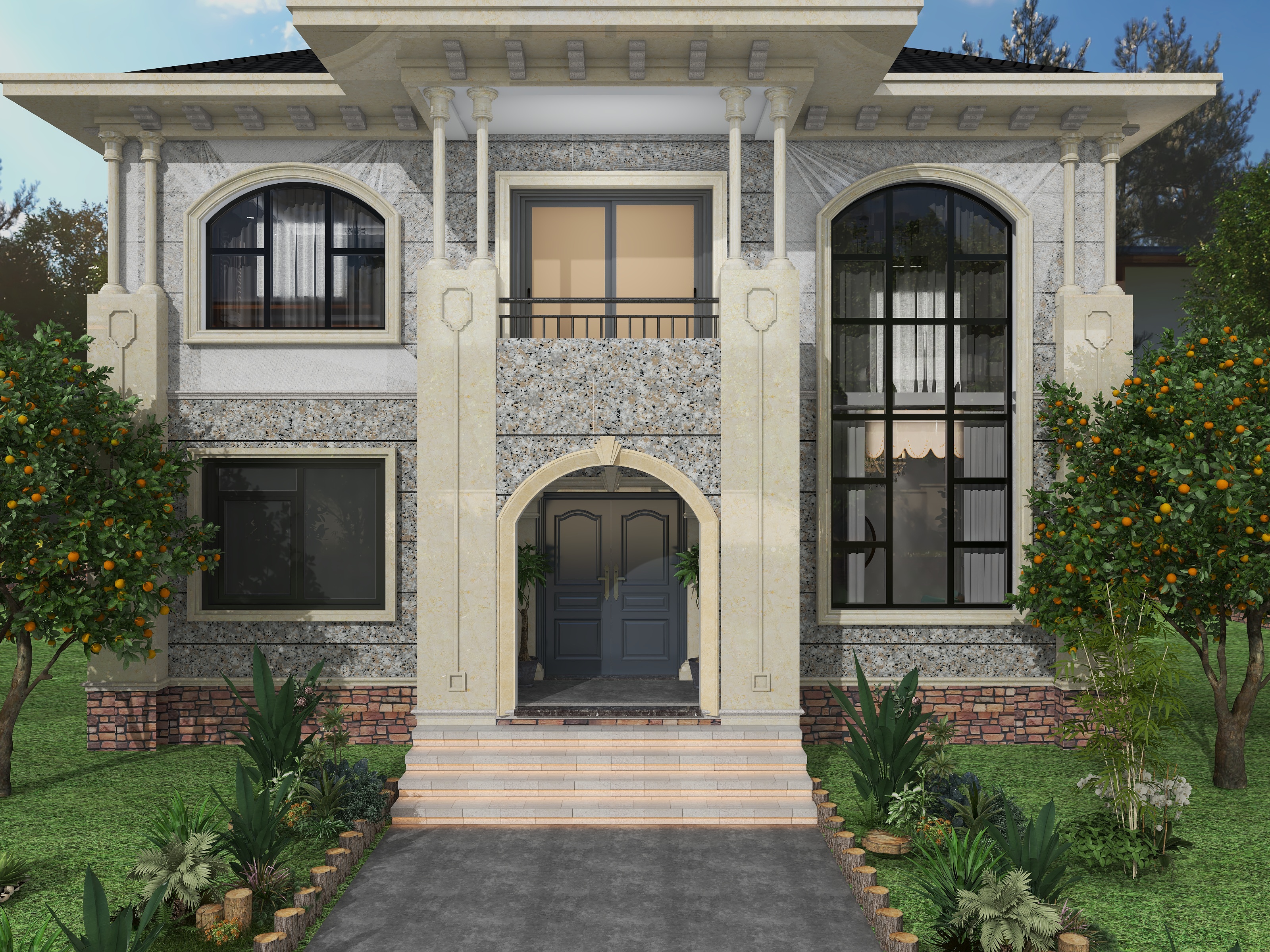 唐锐-3层别墅-简欧-带外观-装修设计方案