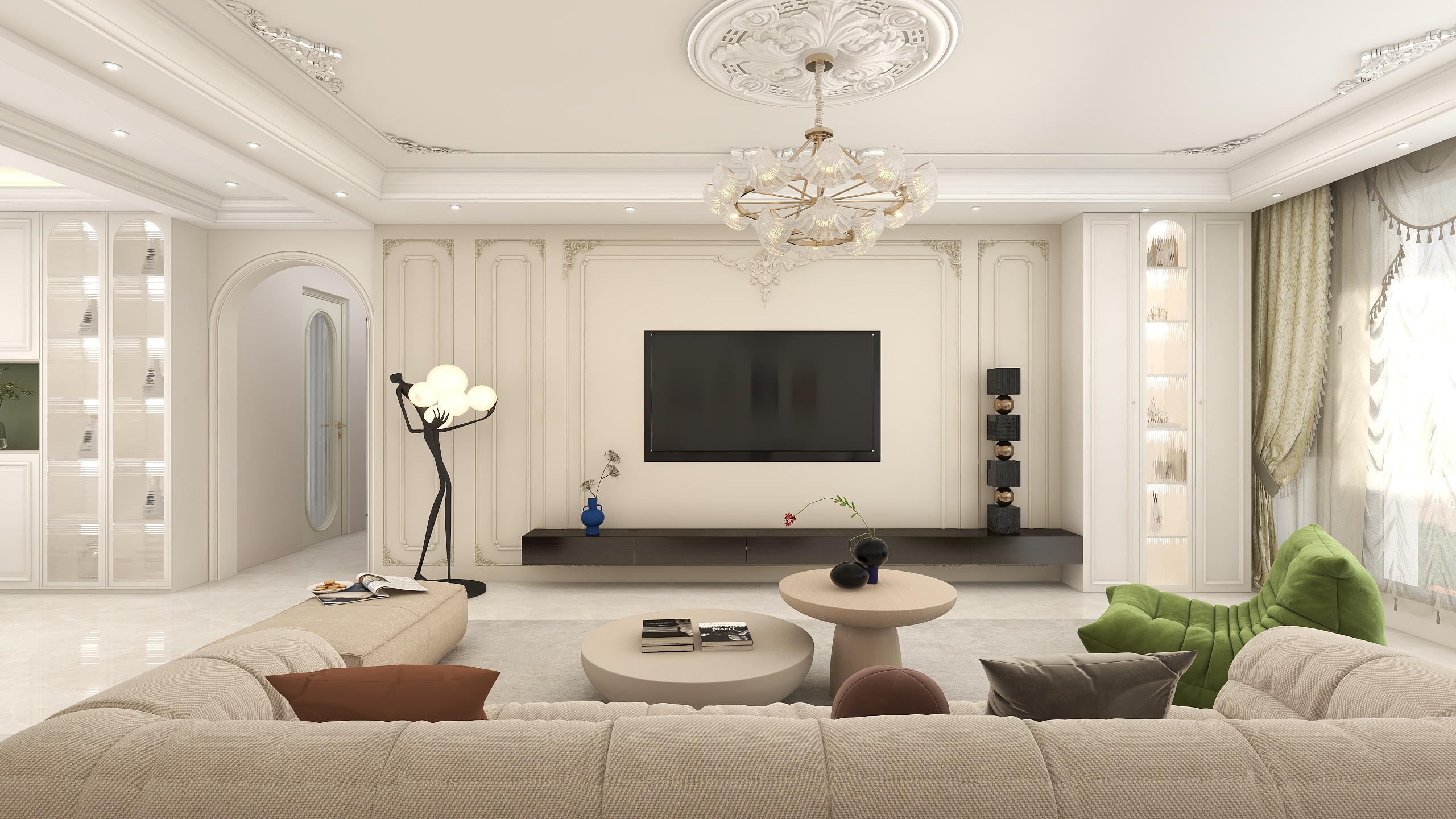 东京麻辣烫-法式轻奢193㎡3室-装修设计方案