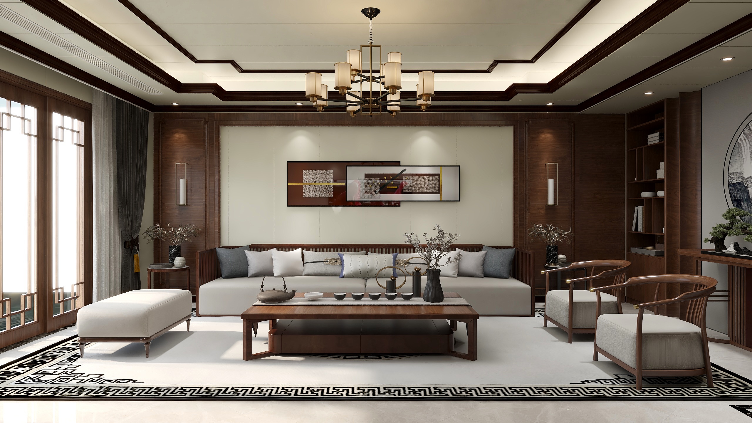 品筑设计|唐工-2022北京四合院装修效果图