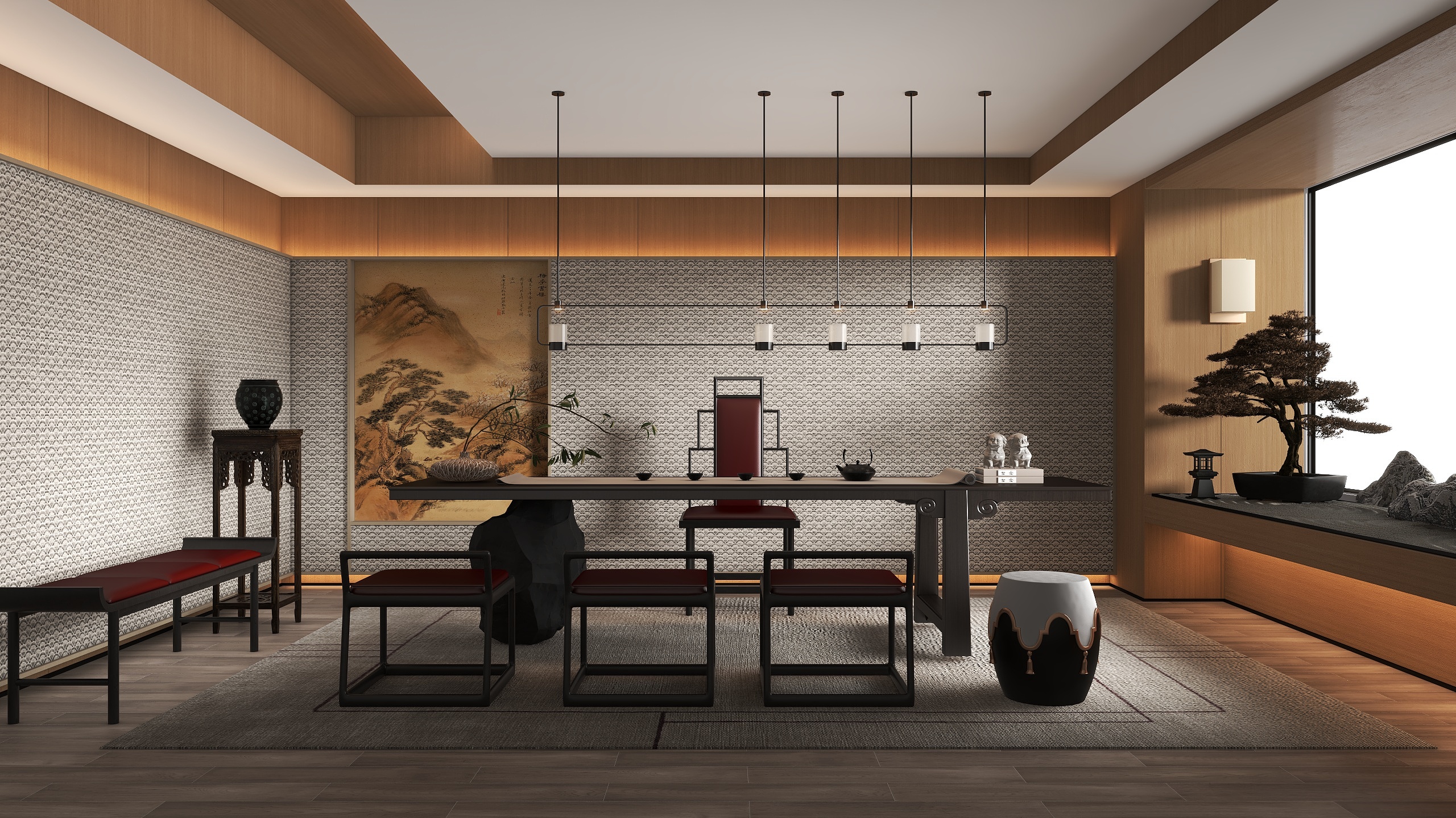 慕唐盛世-贺翔-新中式会客室-副本-装修设计方案