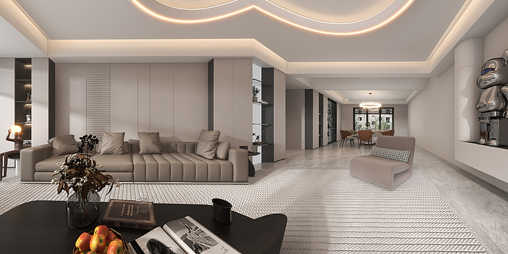 Mr@huang-轻奢客餐厅-装修设计方案