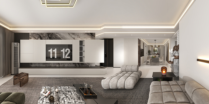 设计热线15642236867-126㎡3室-装修设计方案