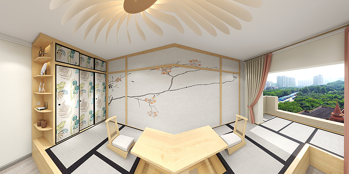 一抹朱砂-安平孔雀城-装修设计方案