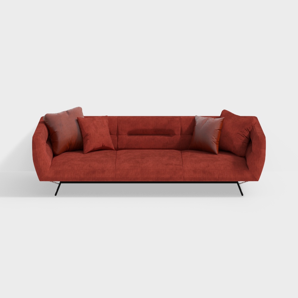 Natuzzi Positano现代布艺多人沙发