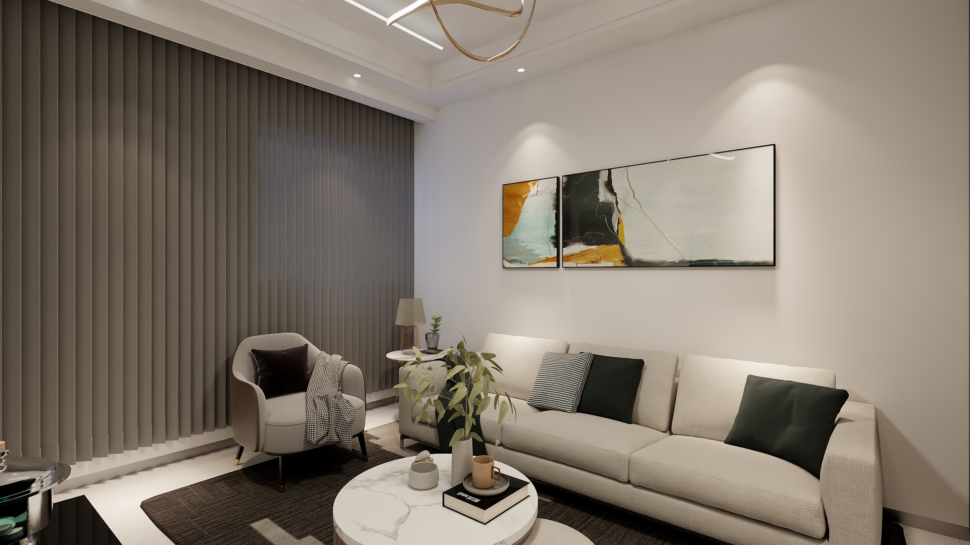 运城裴少-晶峰·晓园小户型简装-装修设计方案