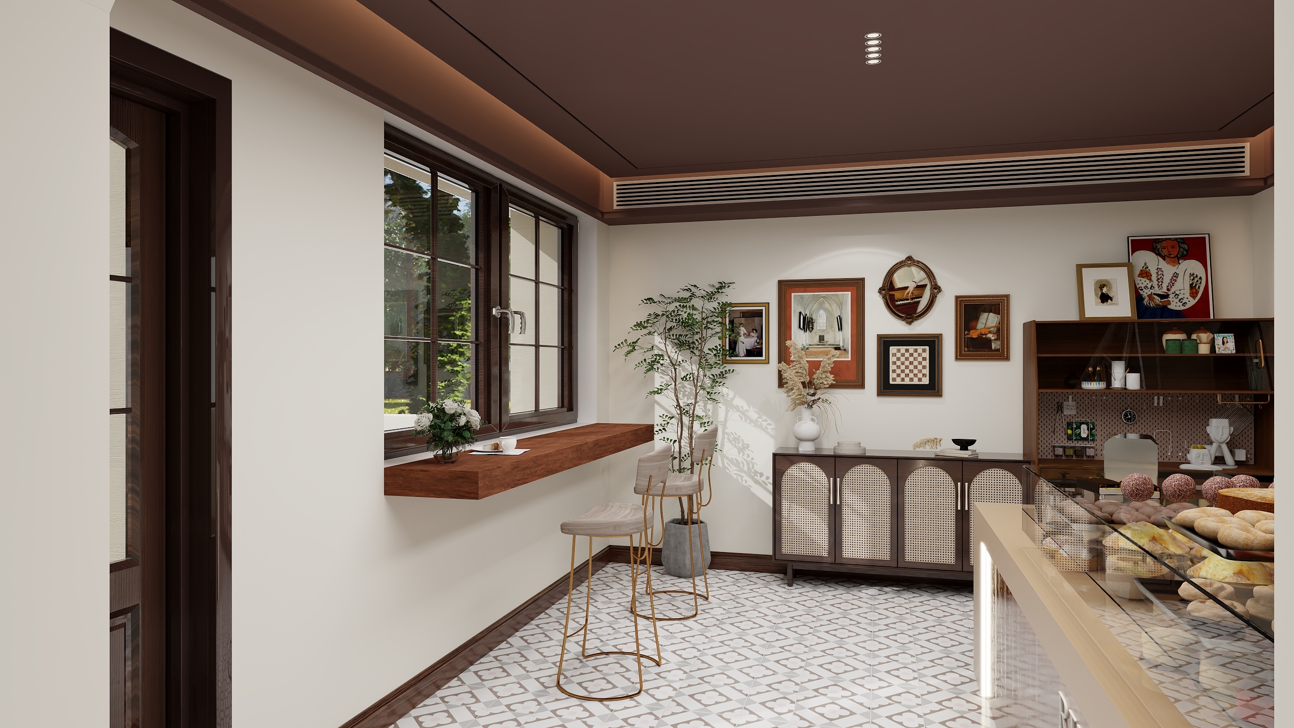 knigIhyQ-法式复古咖啡厅-装修设计方案