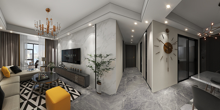 宿州美澜空间装饰工程有限公司-龙车世纪花园5#1-103-装修设计方案