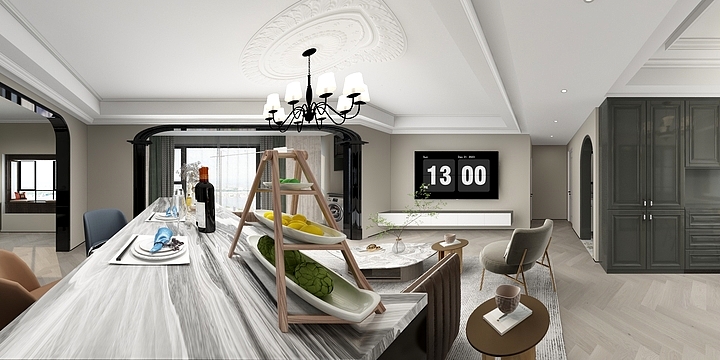 简舒迪-125㎡2室-装修设计方案