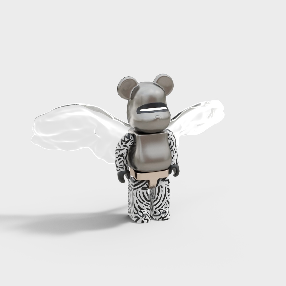 kaws 现代暴力熊雕塑