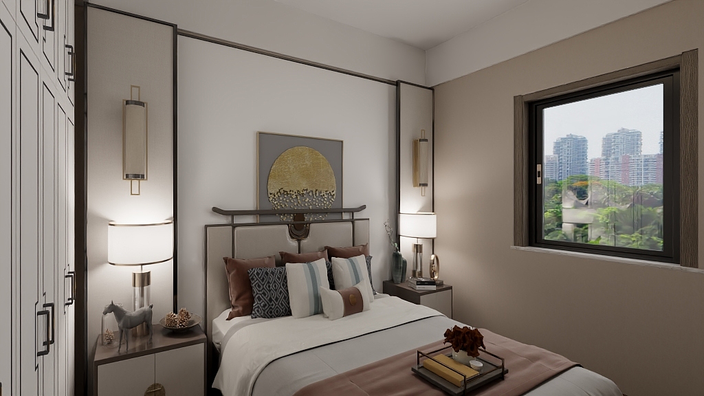 AAAA强子装饰-蓝山二期108  中式-装修设计方案