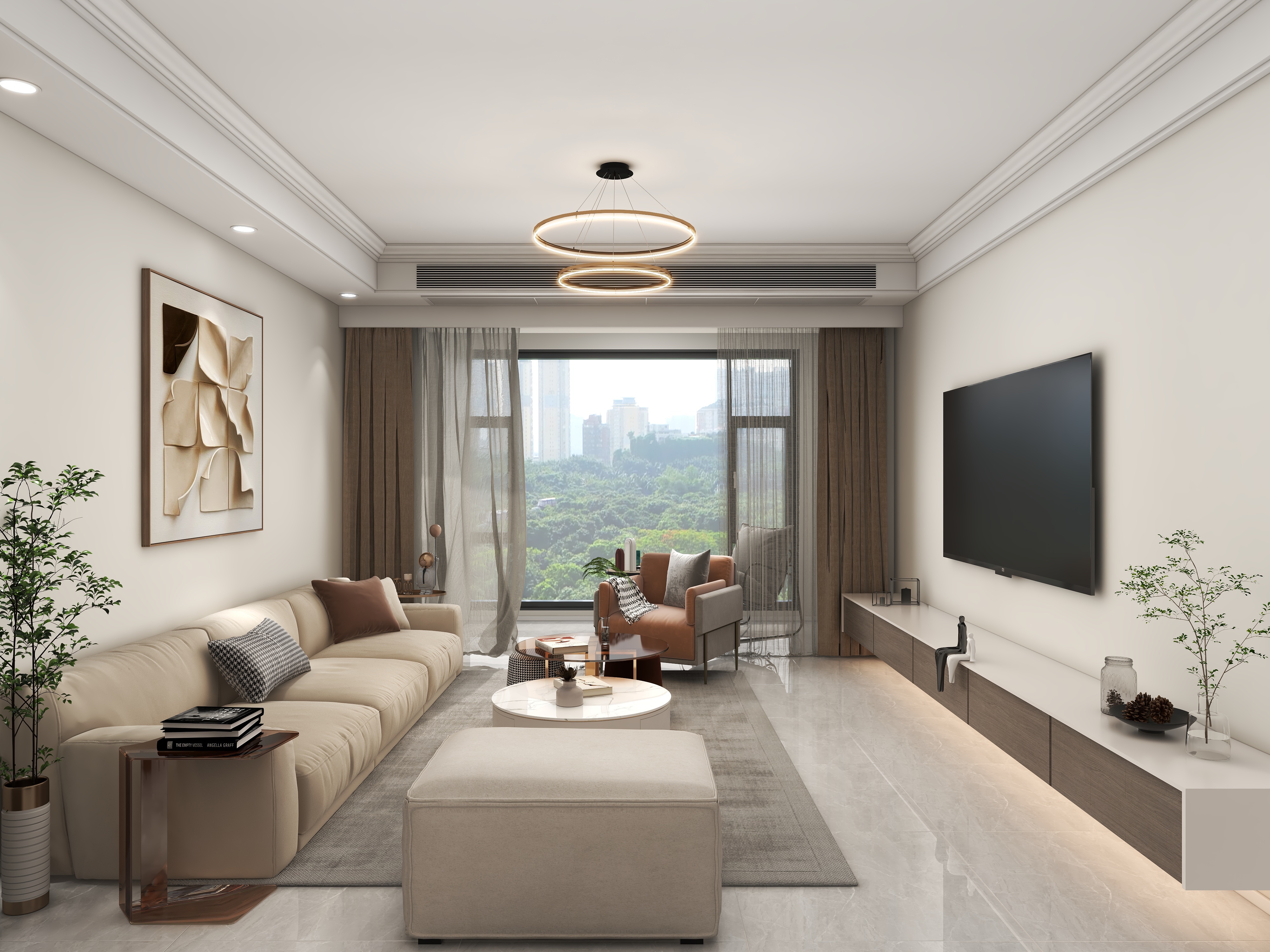 设计汪老师-丛树新型社区现代简约127㎡3室-装修设计方案