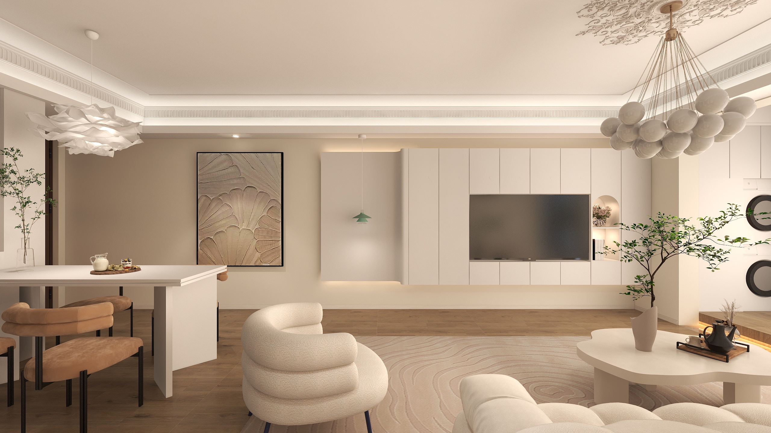 伍君滕-法式奶油|轻法式住宅-装修设计方案