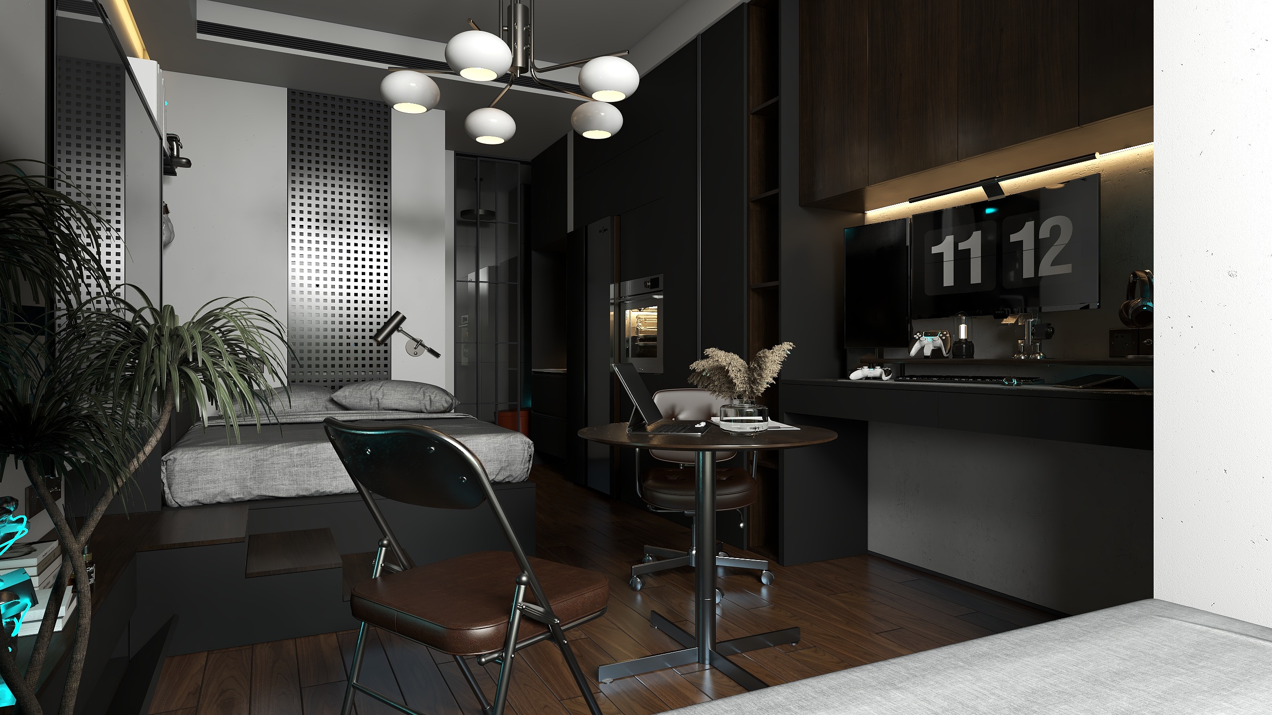 阿宝设计视觉表现-30平小公寓-装修设计方案