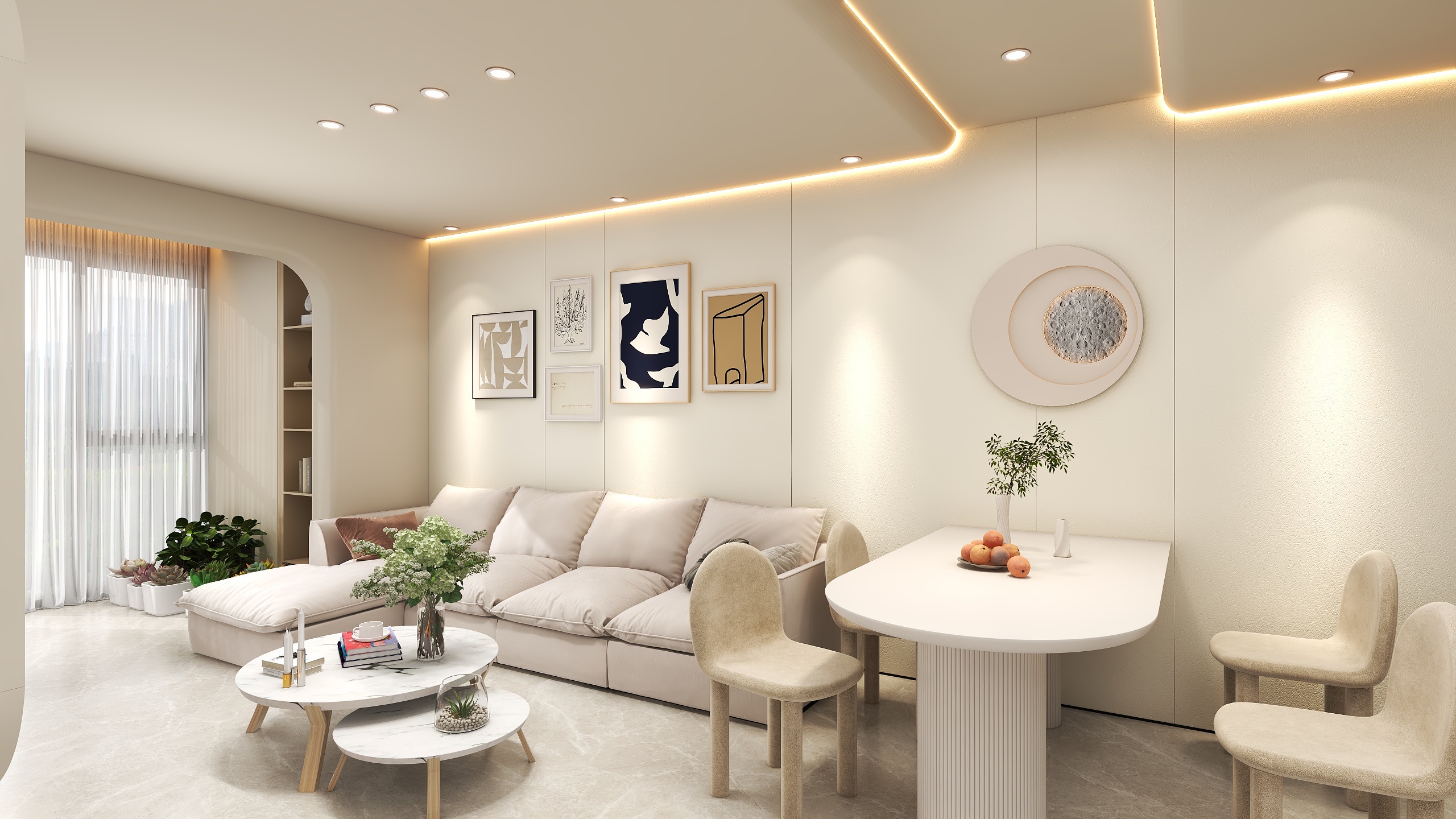 空艺鸣-海德公园北欧奶油82㎡2室-装修设计方案