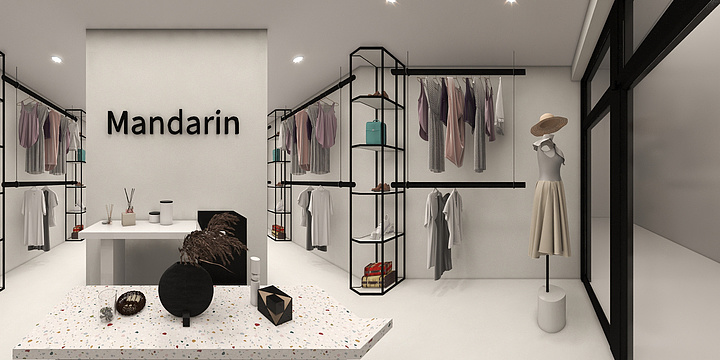 青墨O-橘里女装店-装修设计方案