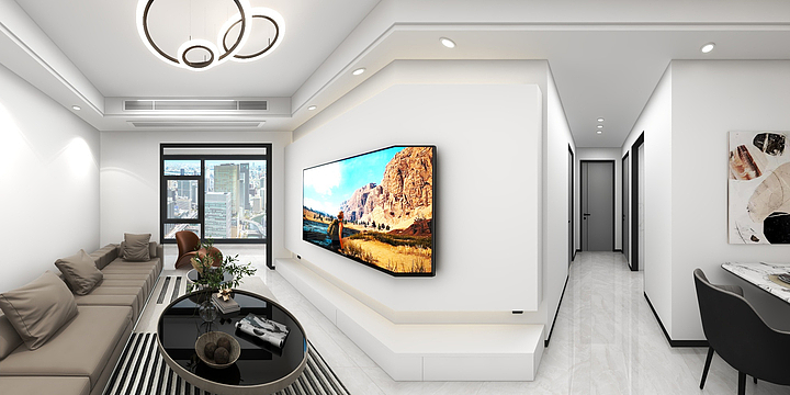 设计师向婷婷-城市旅游客厅5-2702-装修设计方案