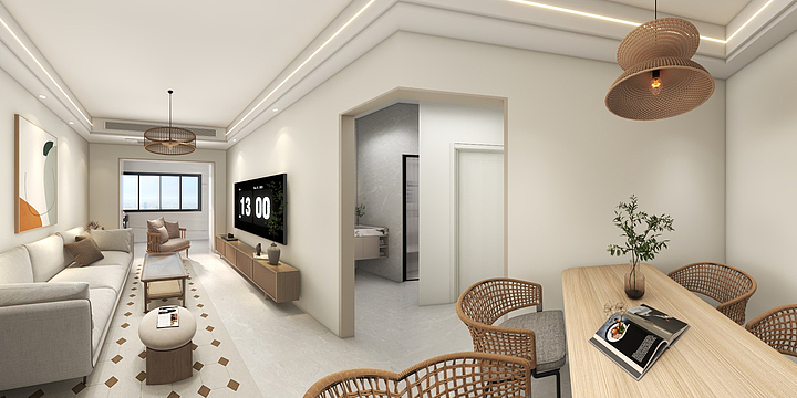 知行空间设计1-原木风-装修设计方案