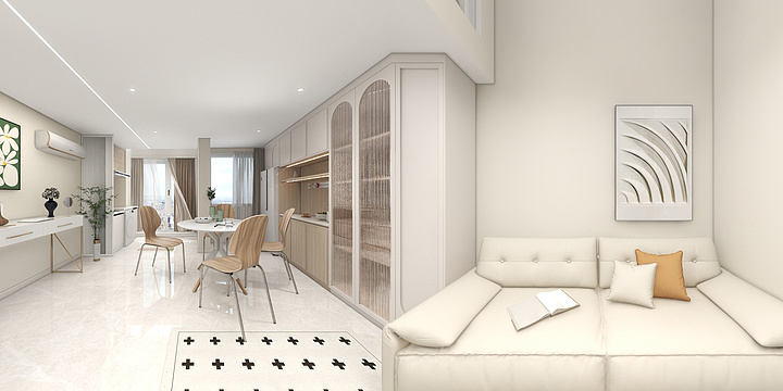 3DwzDAVN-聚龙阁 公寓-装修设计方案