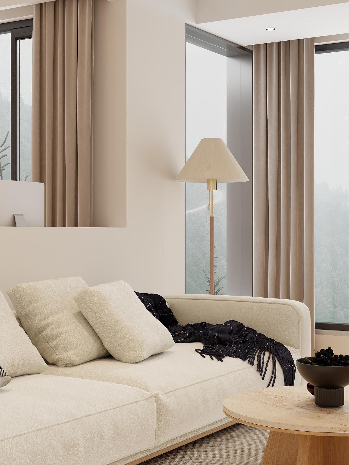 言壹空间设计丨欧阳-原木风-装修设计方案