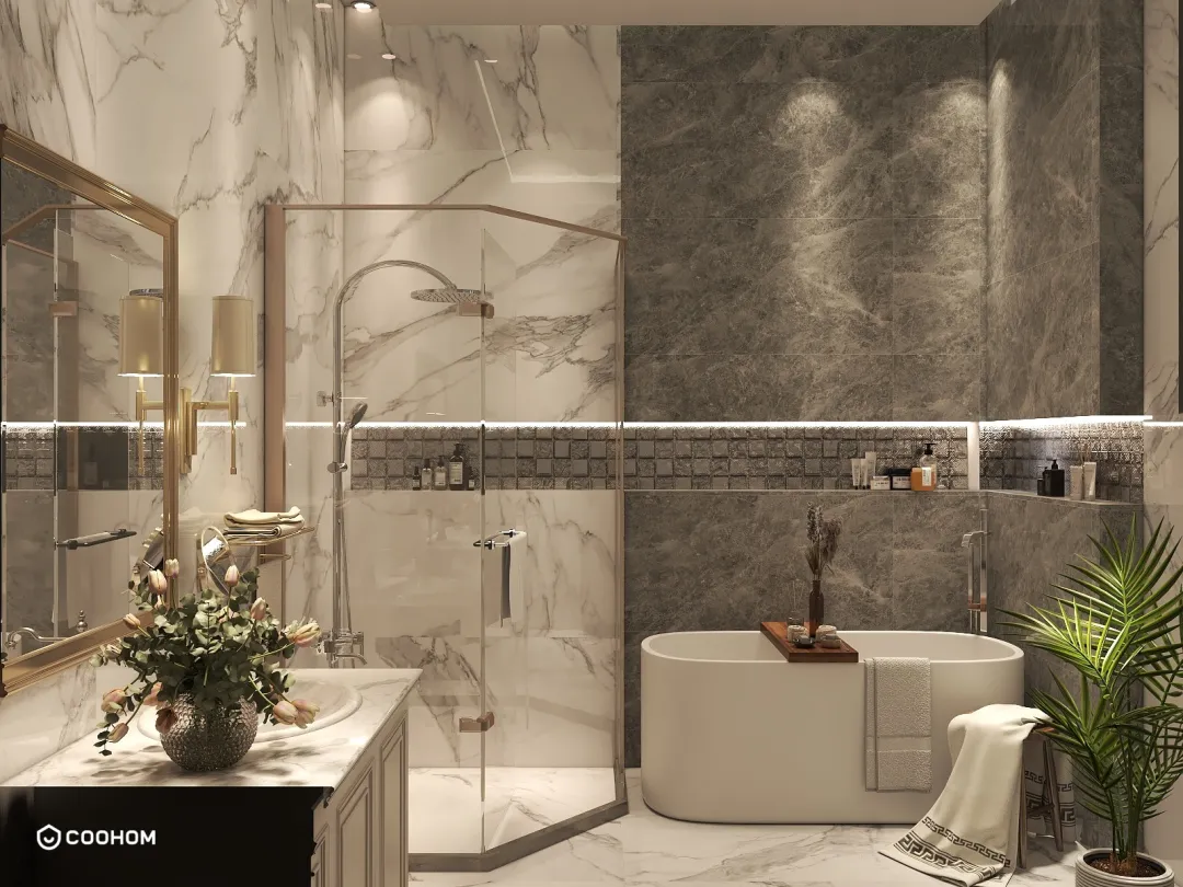 NoormArcInterioR的装修设计方案:Luxury Modern Washroom