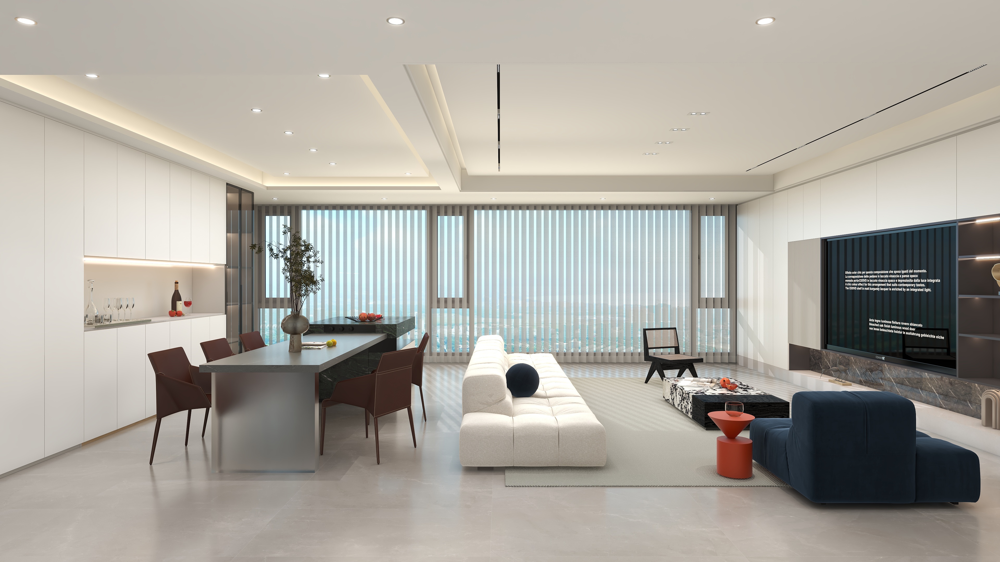 一栗设计工作室-大横厅极简风格161.74m²四室两厅-装修设计方案