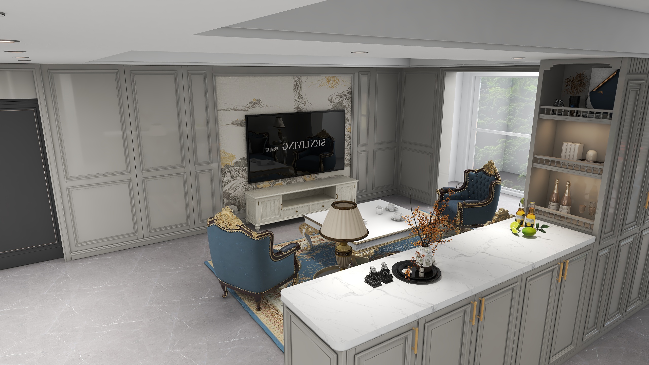 武汉整装全屋定制-鹏湖湾-装修设计方案