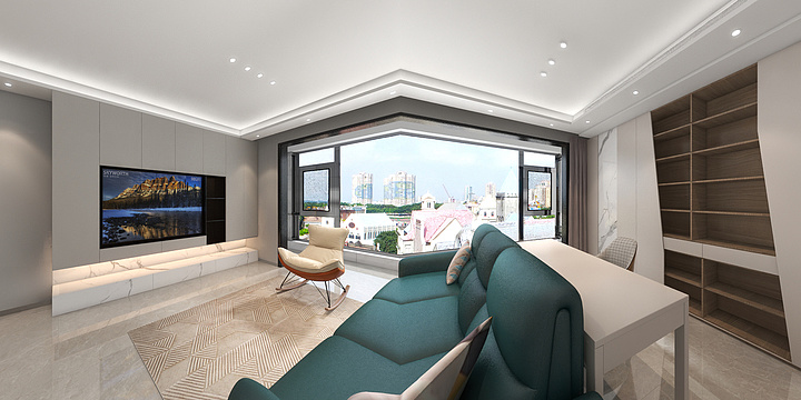 迷弟-鲸屿-旭辉禹州铂宸府一店6.4-装修设计方案