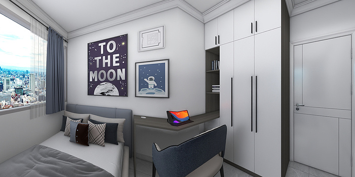 一一吴一一-麒麟府2-301效果图-装修设计方案