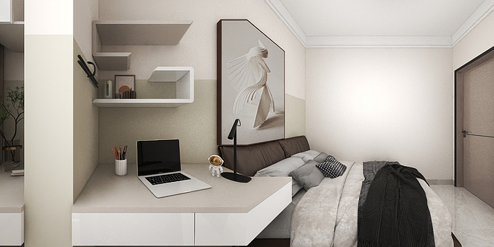 雅本阿毛设计-东望130-装修设计方案