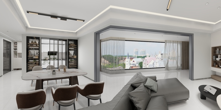 是天晴呀-黑白灰三居室-装修设计方案