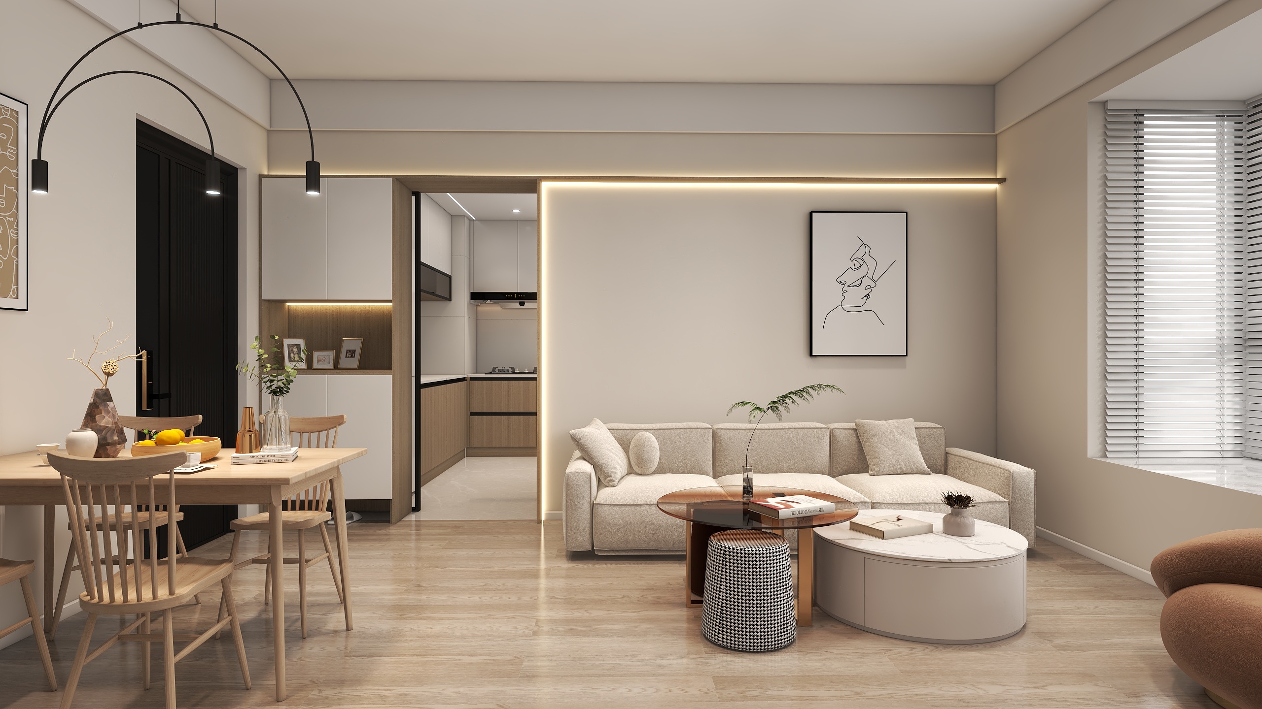 超级有范空间设计-魔都67㎡养老房-忠于平淡陷于温柔-装修设计方案