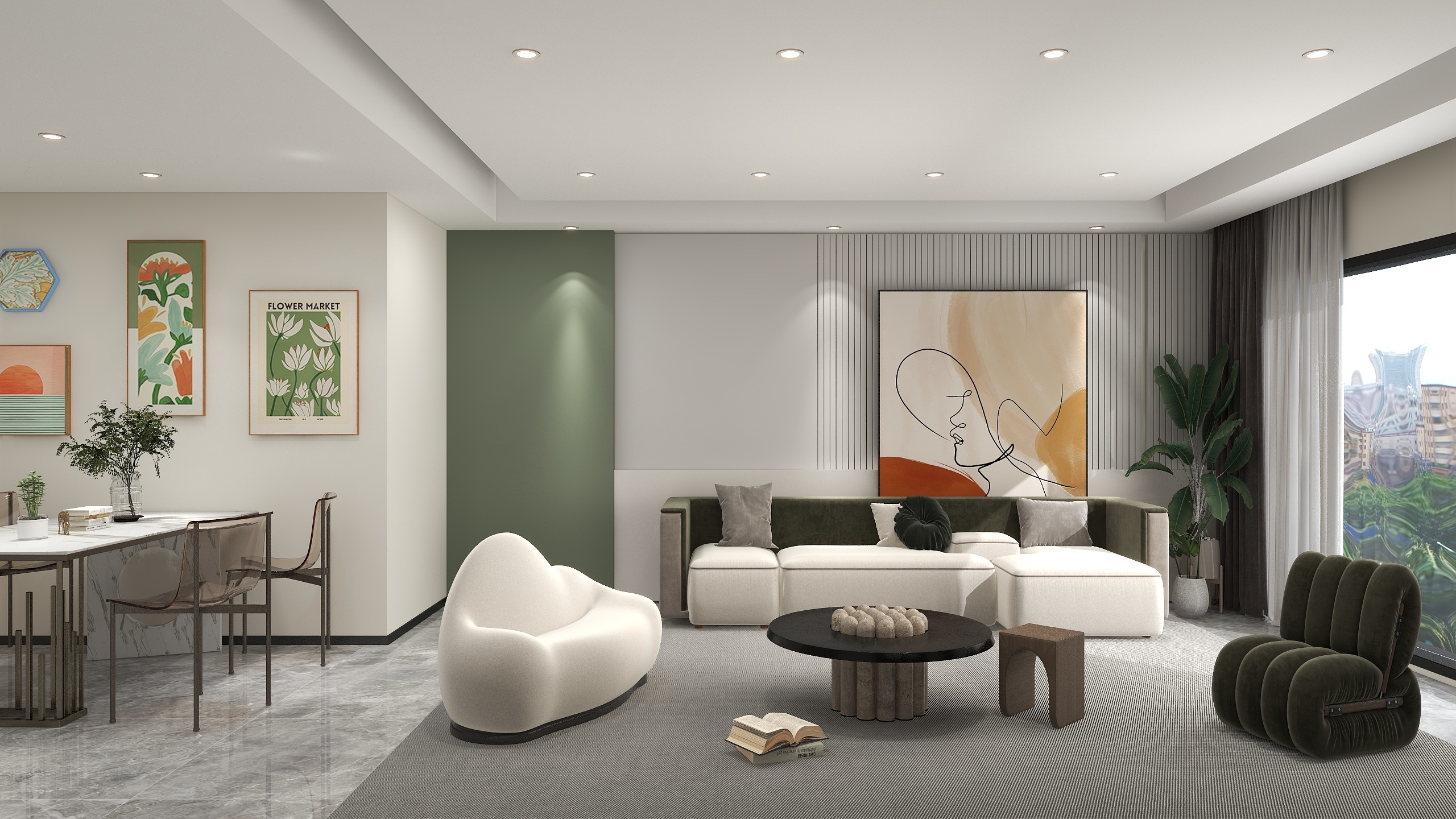 张泽皓-95平方三室一厅-装修设计方案