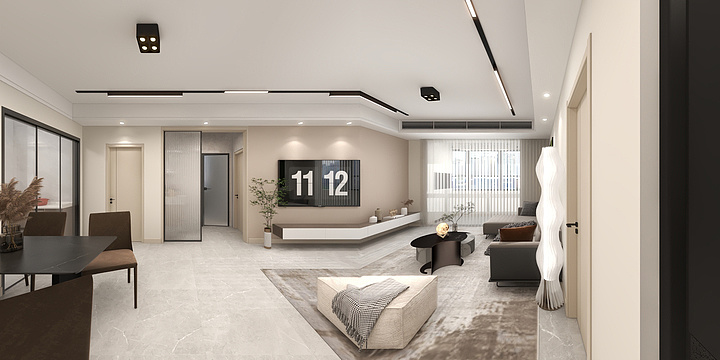 设计师_LL-丰泰小区现代简约暖色-装修设计方案