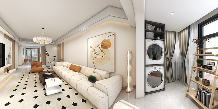 沐糖里C_Design-汉府雅园-奶油风-副本-装修设计方案