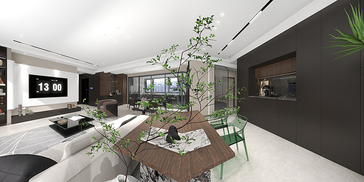 时而设计工作室-佳朗园-6.5-装修设计方案