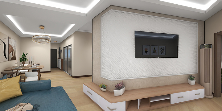 空白丶轩-硬装专业等级考核户型-装修设计方案